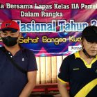 Ka.KPLP Lapas Klas IIA Pamekasan, Leksono Novan Saputro, (Kanan) saat dikonfirmasi awak media Jumat (18/02/2022).