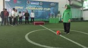 Bupati Jombang Hj Mundjidah Wahab membuka acara Futsal