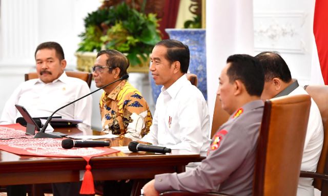 
 Presiden Jokowi Tegaskan Komitmen Pemerintah Berantas Korupsi Tak Pernah Surut