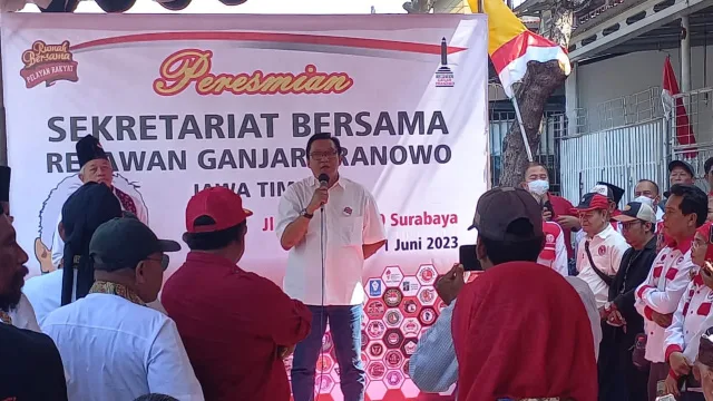 Peresmian Sekretariat Bersama Relawan Ganjar Pranowo Jawa Timur