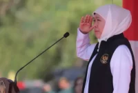 Gubernur Jatim, Khofifah Indar Parawansa memimpin Apel Siaga Gabungan Pengendalian Karhutla di Kaliandra Resort, Pasuruan