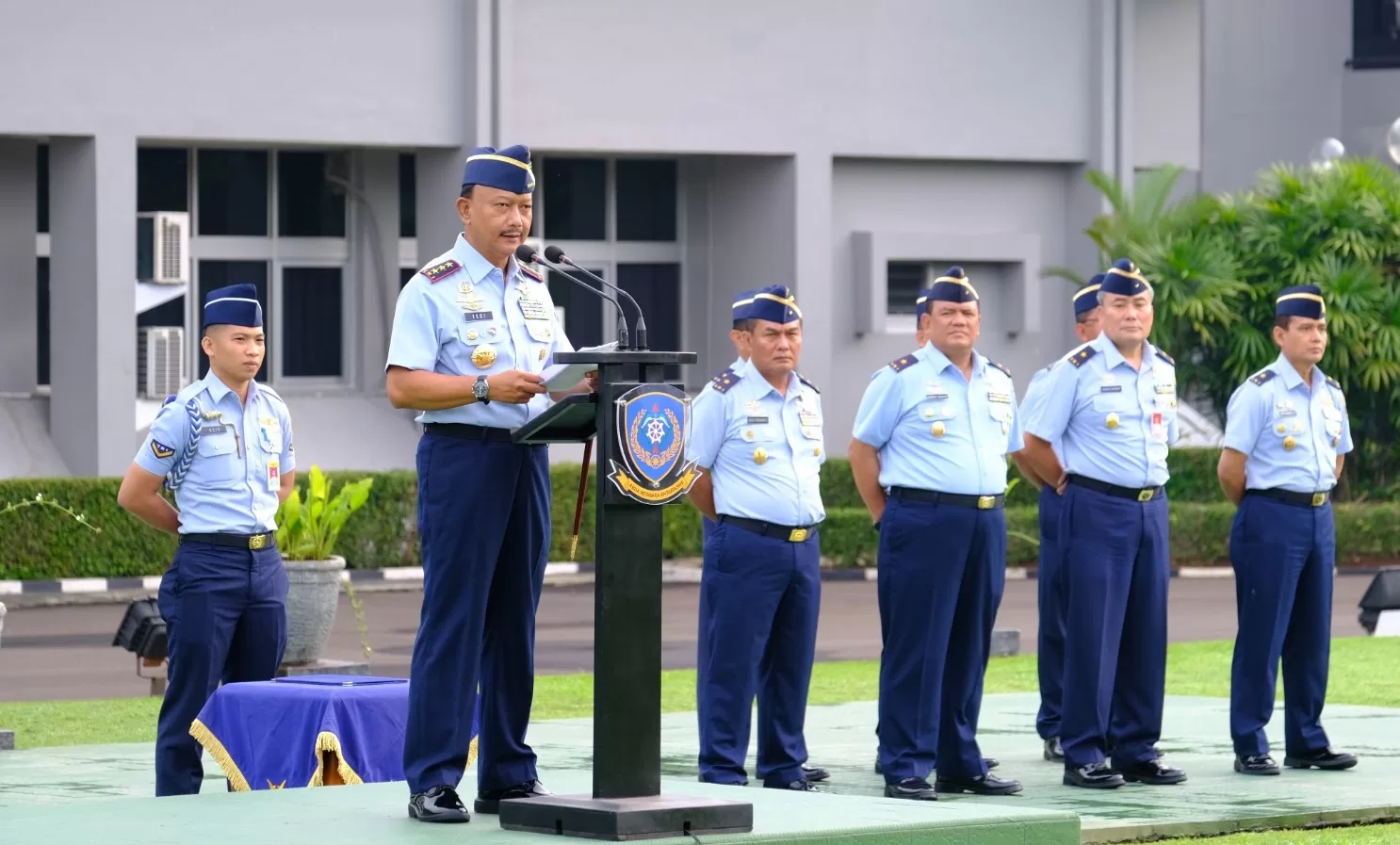 Koopsudnas Gelar Apel Luar Biasa Tahun Baru 2024, Kasau Apresiasi Kinerja Prajurit TNI AU Selama 2023