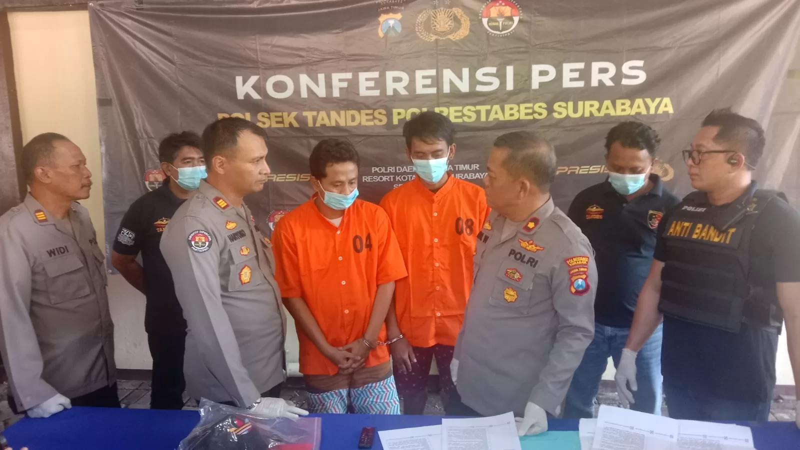Dua DPO Eksekutor Begal Motor di Surabaya Diringkus Polsek Tandes