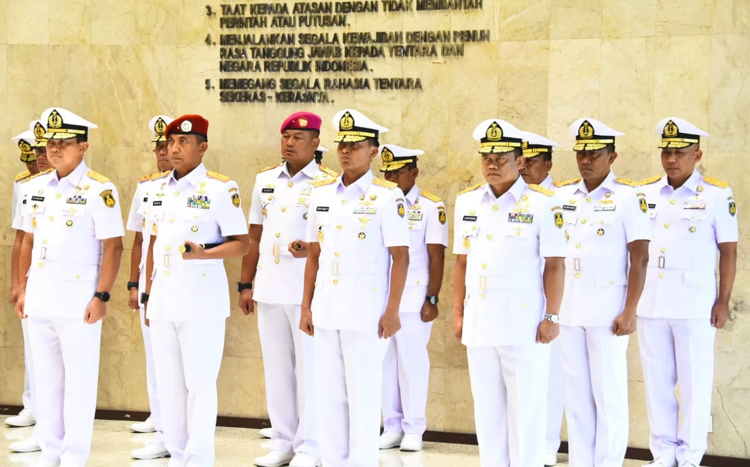 Danlantamal III Jakarta Hadiri Sertijab Pejabat Penting Mabesal