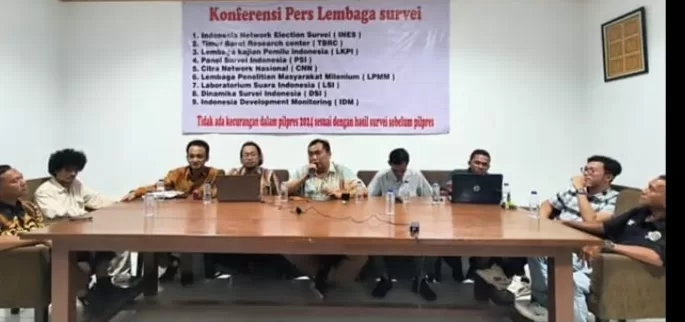 Sesuai hasil 9 Lembaga Survei Tidak Ada Kecurangan dalam Pilpres 2024