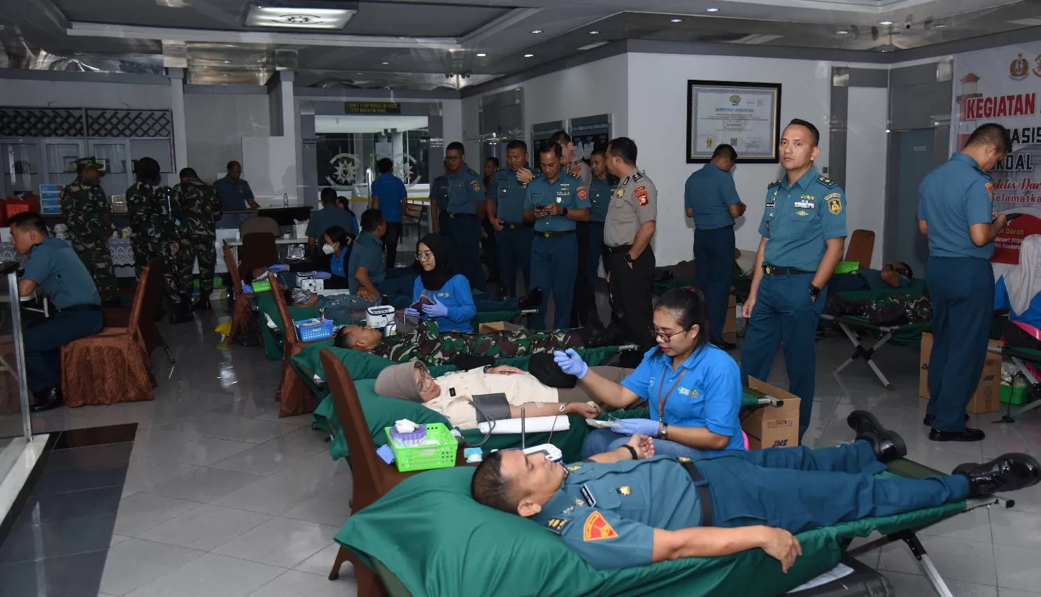 Tunjukan Kepedulian, Pasis Seskoal Gelar Donor Darah