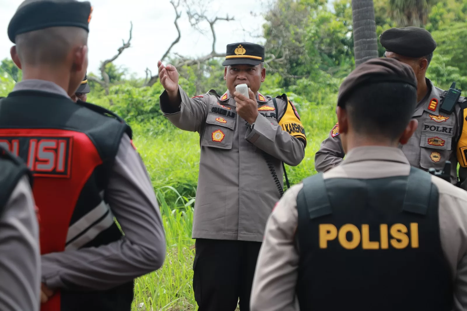 Kapolres Gresik Pimpin Pengamanan Kampanye Peserta Pemilu 2024 di GKB