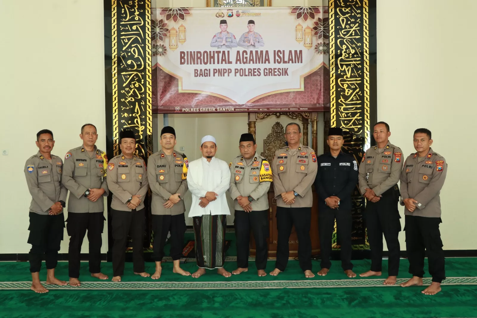 Binrohtal Polres Gresik, Ustadz Zainul Arifin: Pentingnya Kejujuran Hati