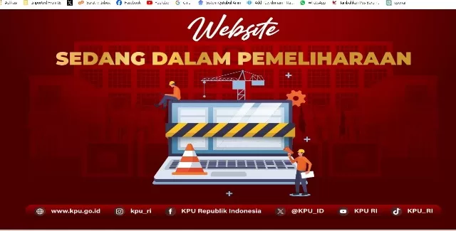 Website Resmi KPU RI Down, Tidak Bisa Diakses di Hari Pemungutan Suara Pemilu 2024-kanalindonesia