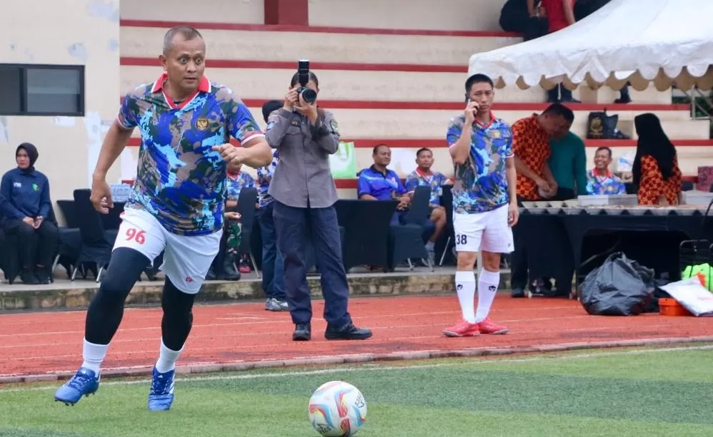 Pangkoops Udara I Hadiri Olahraga bersama Sinergitas TNI-Polri DKI Jakarta