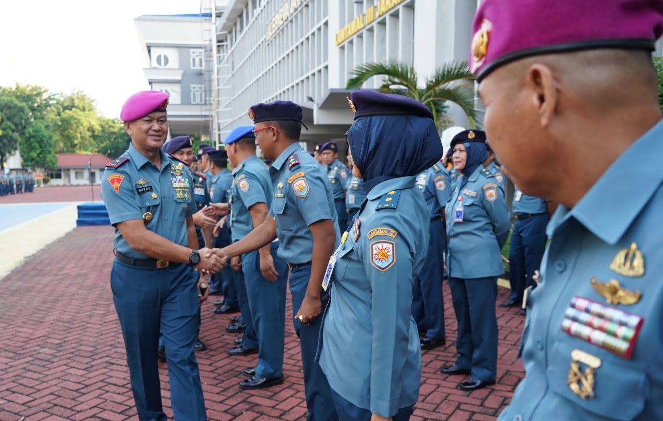 Pasca Cuti Bersama Idul Fitri 1445 H/2024 M, Danlantamal III Pimpin Apel Khusus dan Halal Bihalal Seluruh Prajurit, PNS di Lingkungan Lantamal III Jakarta