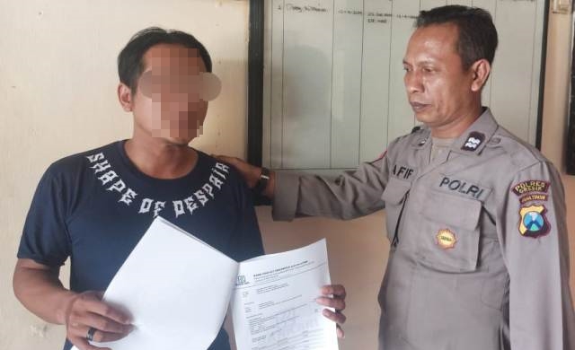 Palsukan Kwitansi BRI, Warga Karangandong Gresik Masuk Jeruji Besi Polsek Wringinanom
