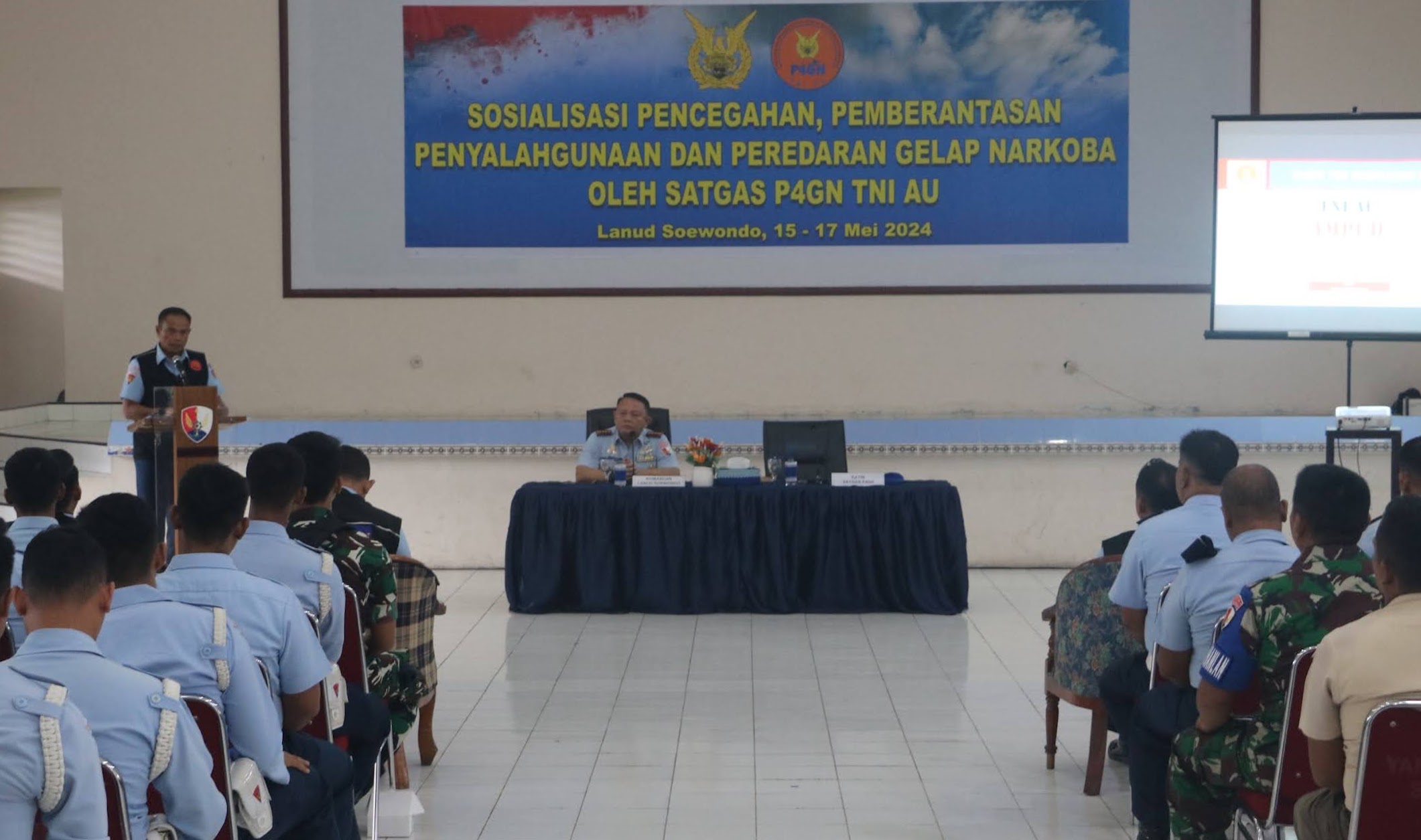 Sosialisasi P4GN, Wujudkan TNI AU yang AMPUH, Bersih dari Narkoba