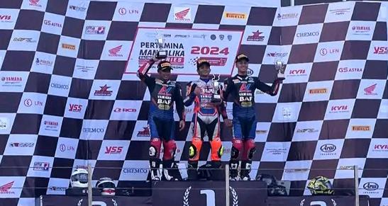 Murobbil  Vitoni Jadi Jawara di Balapan Mandalika Racing Series (MRS) 2024 kelas Nasional Sport 150 CC