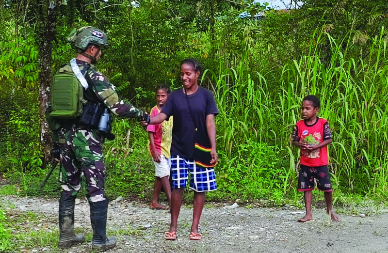 Sapa Damai Yonif 6 Marinir Habema Teduhkan Hati Warga Keikey