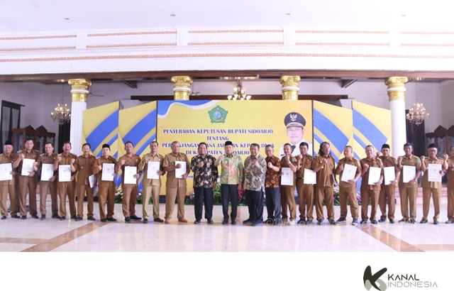242 Kades di Sidoarjo Terima SK Perpanjangan Masa Jabatan, Plt Bupati Subandi Ajak Kolaborasi dan Sinergi Wujudkan Desa Mandiri
