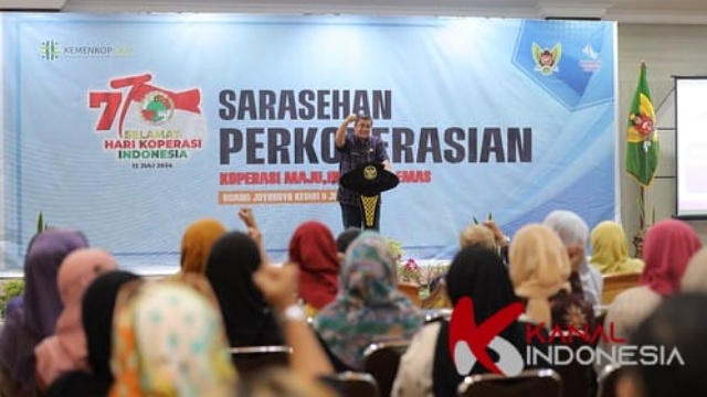 Sarasehan Perkoperasian Awali Rangkaian Peringatan HARKOPNAS Ke 77 di Kota Kediri