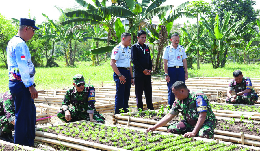 Kunjungan DKPP Pertanian Kota Bandung ke Lahan Ketahanan Pangan Lanud Husein Sastranegara