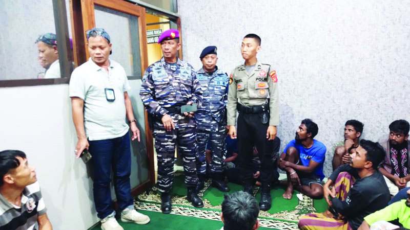 Bawa 28 Imigran Gelap, Lantamal III Temukan dan Amankan Speedboat yang Terdampar Pantai Keusik Urug Muara Cikaso Sukabumi