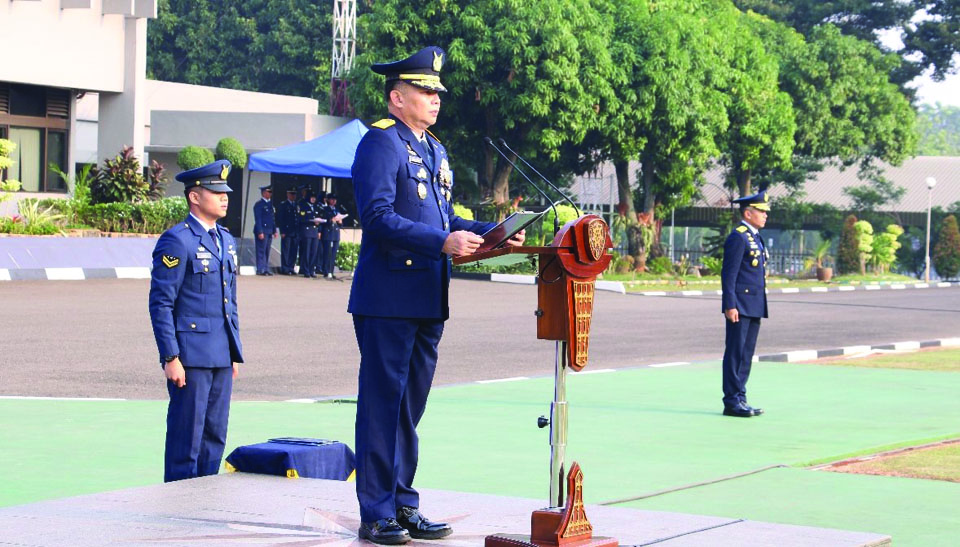 Kas Koopsud I Pimpin Upacara Hari Bakti TNI AU ke-77 di Makoopsud I