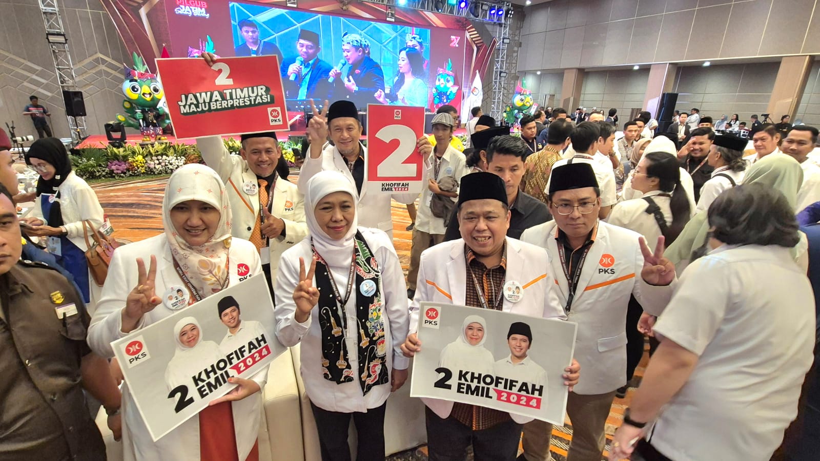Pengundian Nomor Urut Pasangan Khofifah-Emil, PKS Jatim Optimis No 2 Bawa Kemenangan