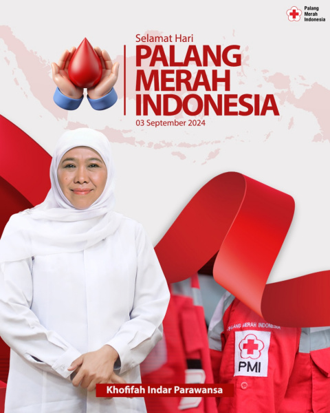 HUT PMI ke-79, Khofifah Ajak Masyarakat Terus Tumbuhkan Solidaritas Kemanusiaan Lebih Kuat