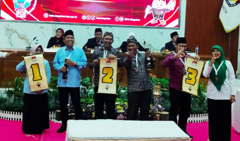 KPU Magetan Resmi Umumkan Nomor Urut dan Visi Misi Calon Bupati