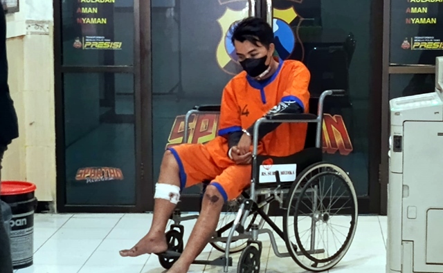 Penjual Pentol Asal Lakarsantri Dihadiahi Timah Panas Polsek Menganti
