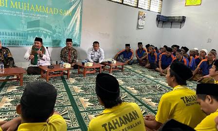 Warga Binaan Rutan Pemalang Gelar Peringatan Isro mi’raj di Masjid At-Taubah