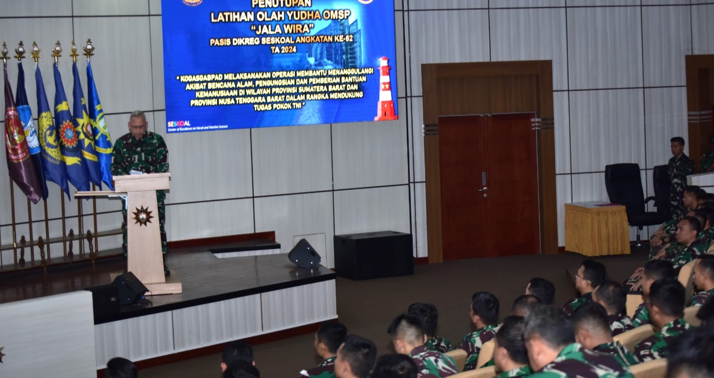 Wadan Seskoal Resmi Tutup Latihan Olah Yudha