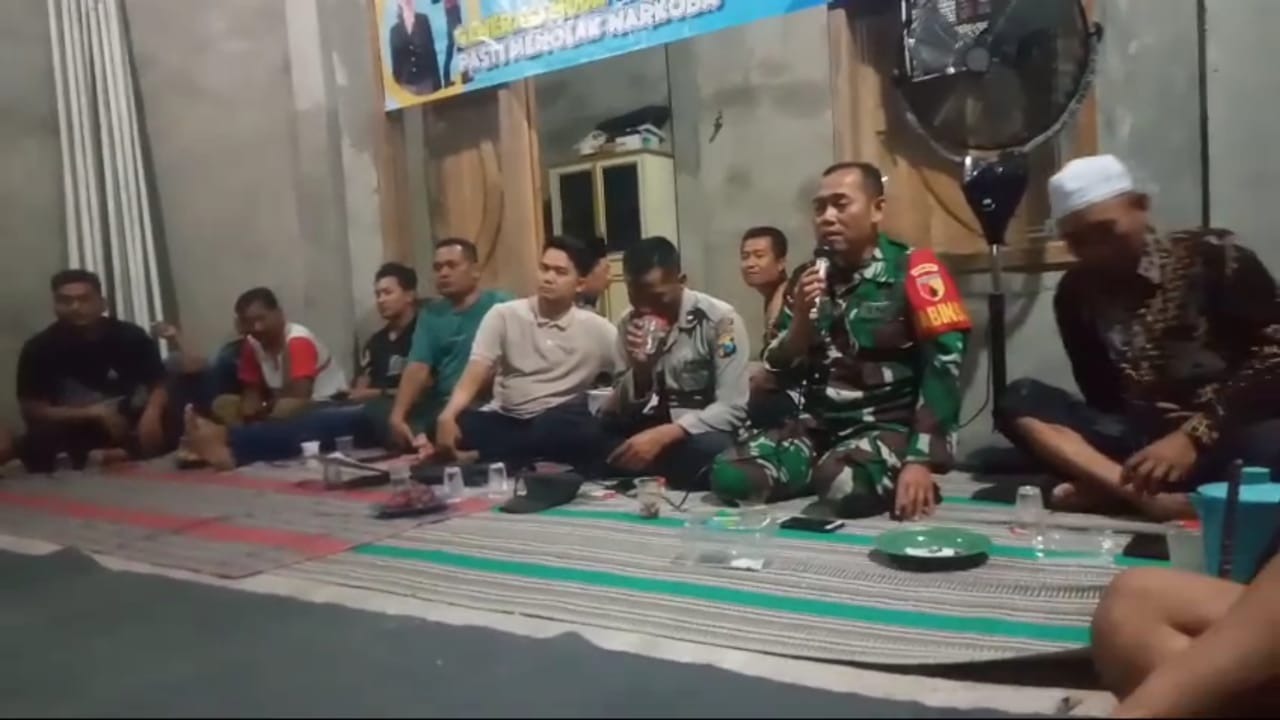 TNI-Polisi di Gresik, Beri Wawasan Kepada Pemuda Tentang Bahayanya Narkoba Dan Dampak Hukumnya