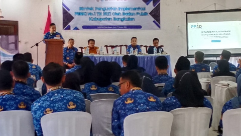 Diskominfo Bangkalan Gelar Bimtek Implementasi PERKI Nomer 1 Tahun 2021