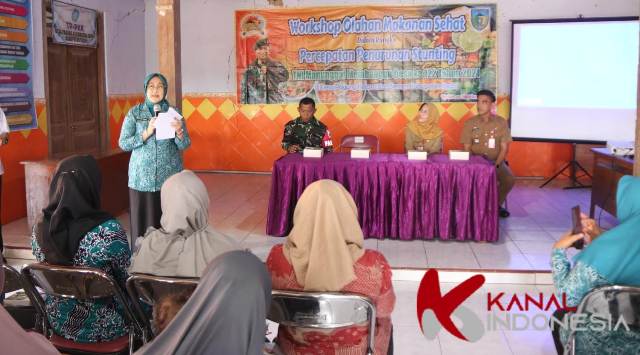 TMMD 122 Kodim 0809/Kediri Bersama Pemkab Kediri Gelar Workshop Olahan Makanan Sehat untuk Percepat Penurunan Stunting