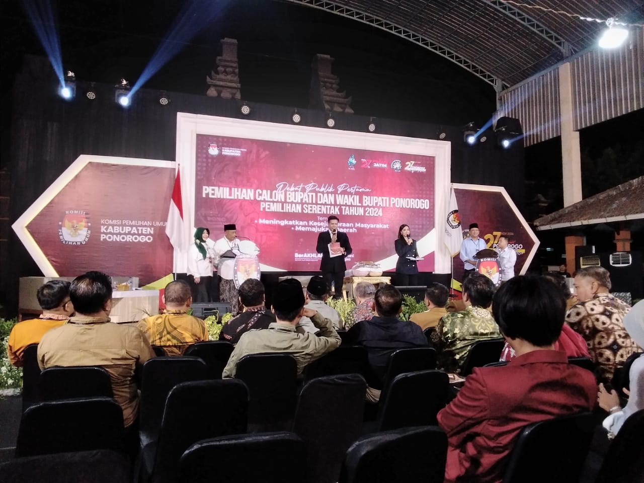 Saling Lempar Gagasan, KPU Sebut Debat Perdana El Classico Pilkada 2024 Ponorogo Lancar