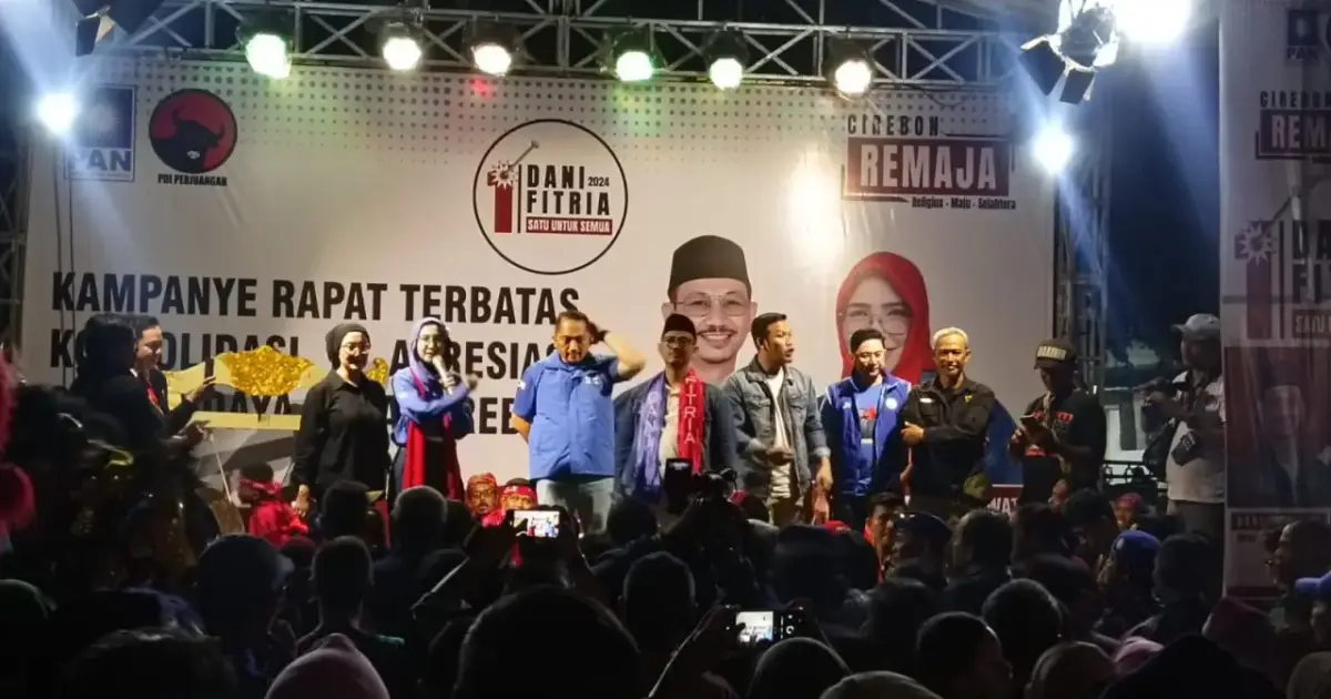 Kampanye Terakhir, Pasangan Dani Fitria Yakin Menangkan Kontestasi Pilkada Kota Cirebon 2024