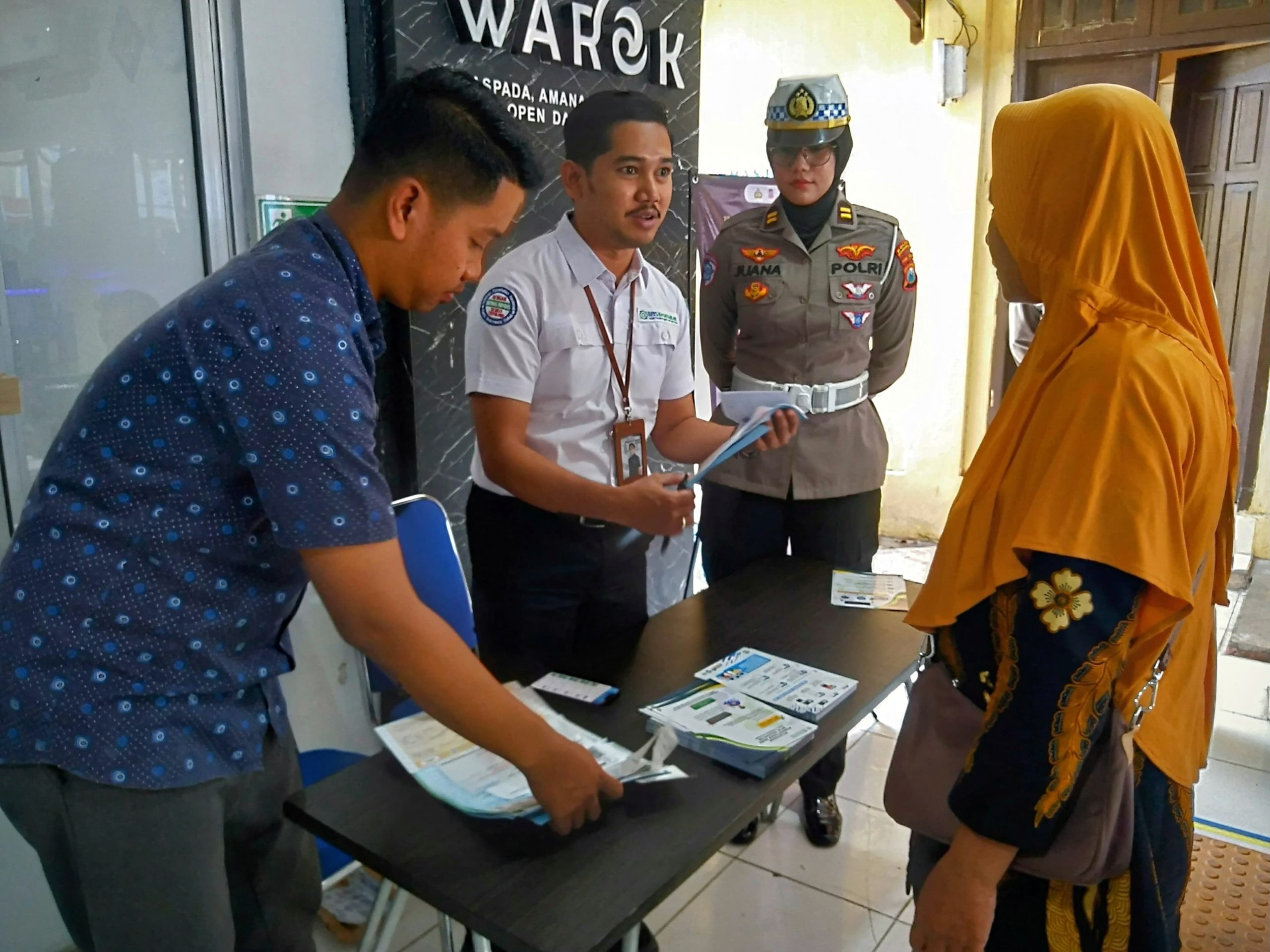 Bikin SIM Wajib Terdaftar JKN, Sat Lantas Polres Ponorogo Lakukan Sosialisasi