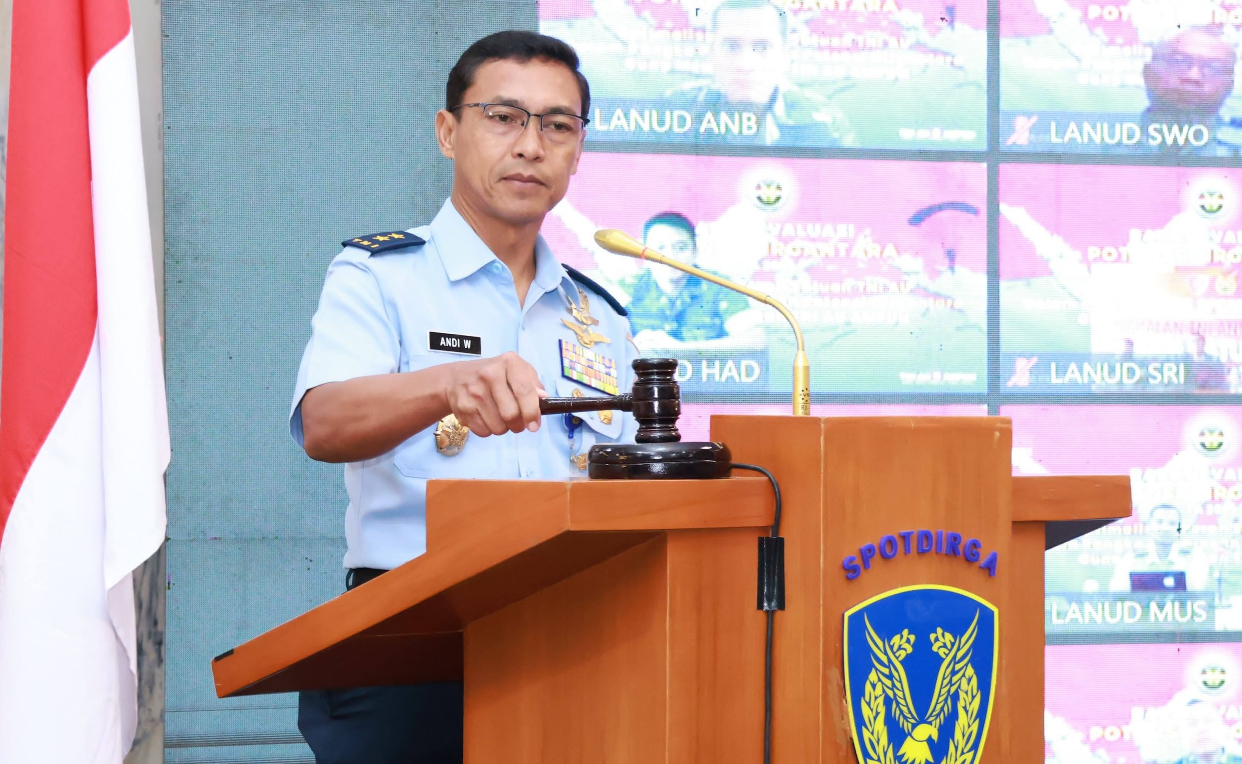 Aspotdirga Kasau Pimpin Rapat Evaluasi Strategi Pembinaan Potensi Dirgantara Tahun 2024