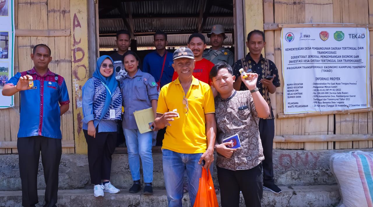 Berkat Program TEKAD, Desa Inegena Siap Ekspor Produk Kemiri