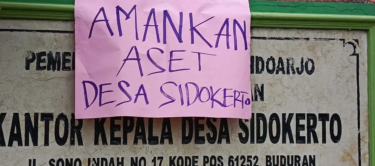 Kades Sidokerto Sidoarjo Dituntut Mundur Dari Jabatannya, Dinilai Tidak Pecus Dalam Memimpin Desa