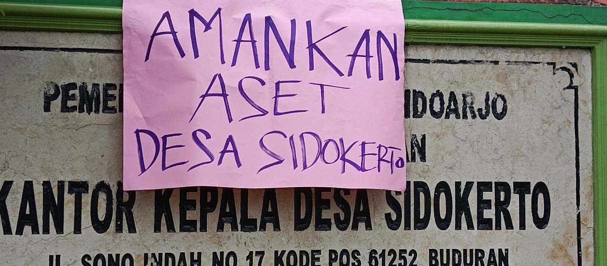 Kades Sidokerto Sidoarjo Dituntut Mundur Dari Jabatannya, Dinilai Tidak Pecus Dalam Memimpin Desa
