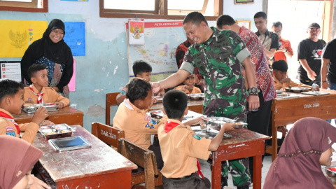 Kodim Ponorogo Uji Coba Makan Bergizi Gratis