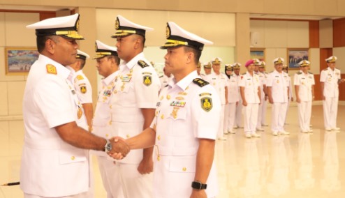 Danseskoal Pimpin Sertijab Dua Pati dan Satu Pamen