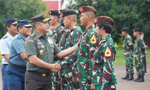 Kasad Hadiri Upacara Pemberangkatan Kontingen Patriot Indonesia ke India