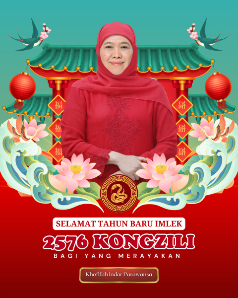 Tahun Baru Imlek, Pesan Khofifah Jaga Persaudaraan dan Harmoni dalam Keberagaman
