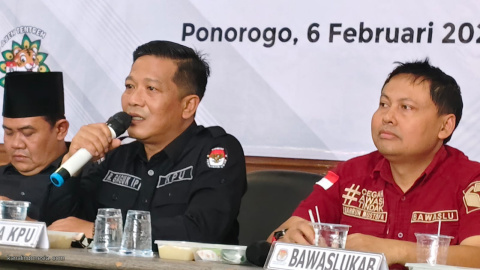 Dok, KPU Ponorogo Tetapkan Sugiri-Lisdyarita sebagai Paslon Bupati dan Wakil Bupati Terpilih