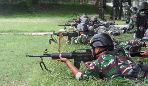 Batalyon Infanteri 3 Marinir Gelar Lomba Pentathlon Antar Peleton