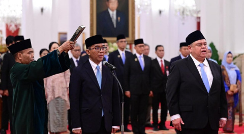 Presiden Prabowo Lantik Brian Yuliarto sebagai Mendiktisaintek