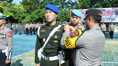 Kapolres Bangkalan Pimpin Apel Gelar Pasukan Operasi Ketupat Semeru 2025
