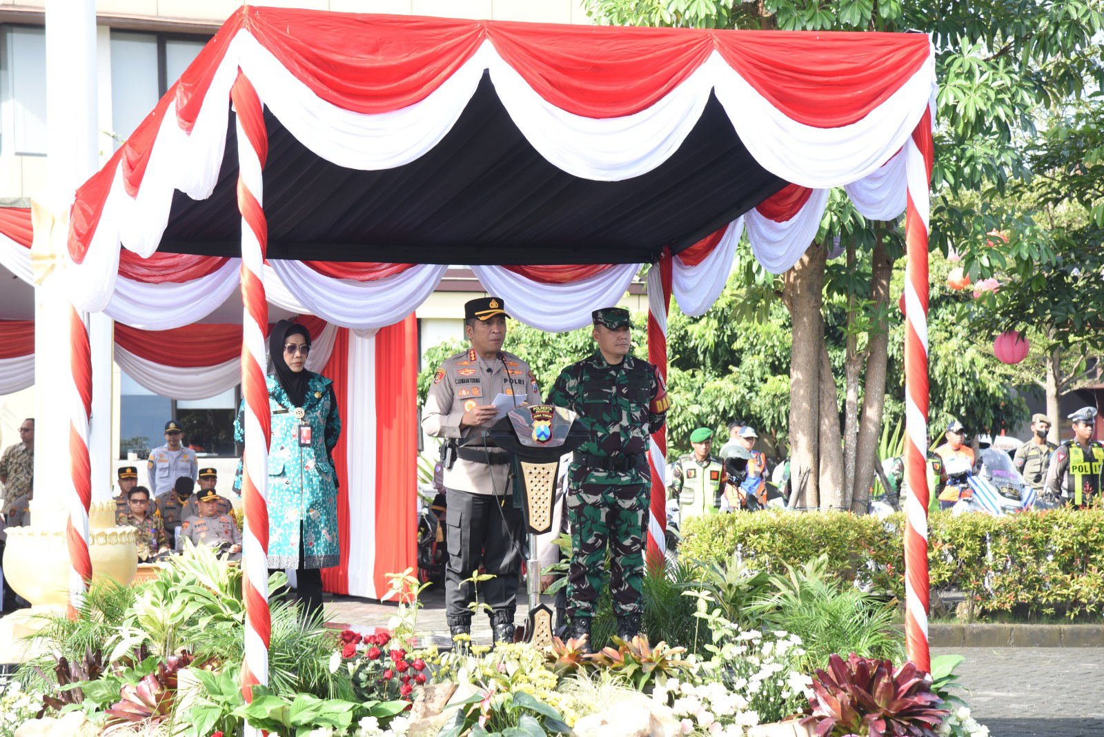 Di Sidoarjo 565 Personil Tim Gabungan di Terjunkan Dalam Operasi Ketupat Semeru 2025.