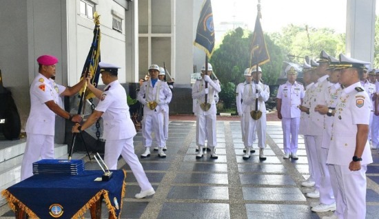 Danlantamal III Jakarta Pimpin Sertijab Para Danlanal Jajaran Lantamal III Jakarta